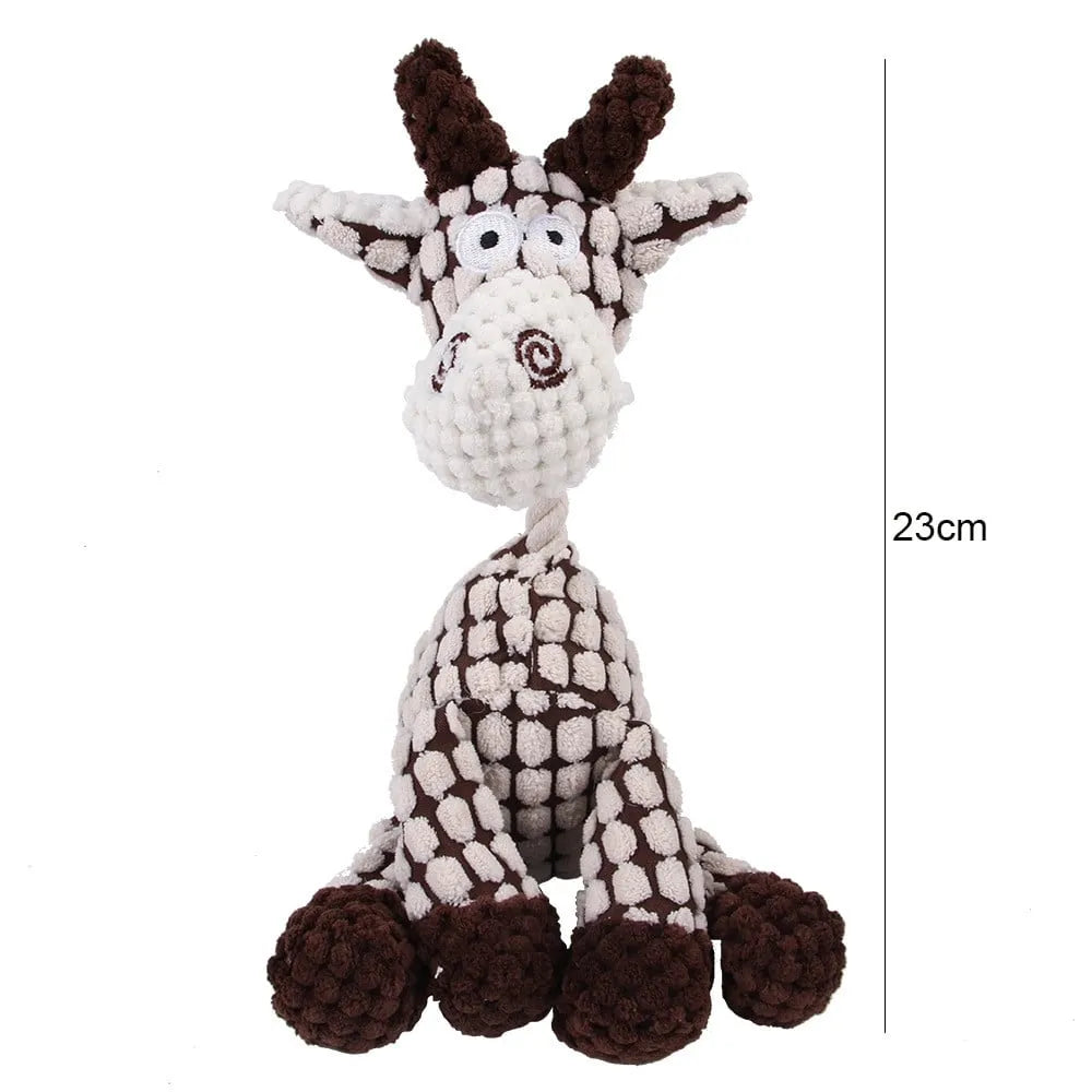 Squeaky plush toy for dogs