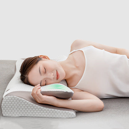Ice Silk and Graphene gray breathable pillowcase for a cool and fresh-scented sleeping experience | Karnz