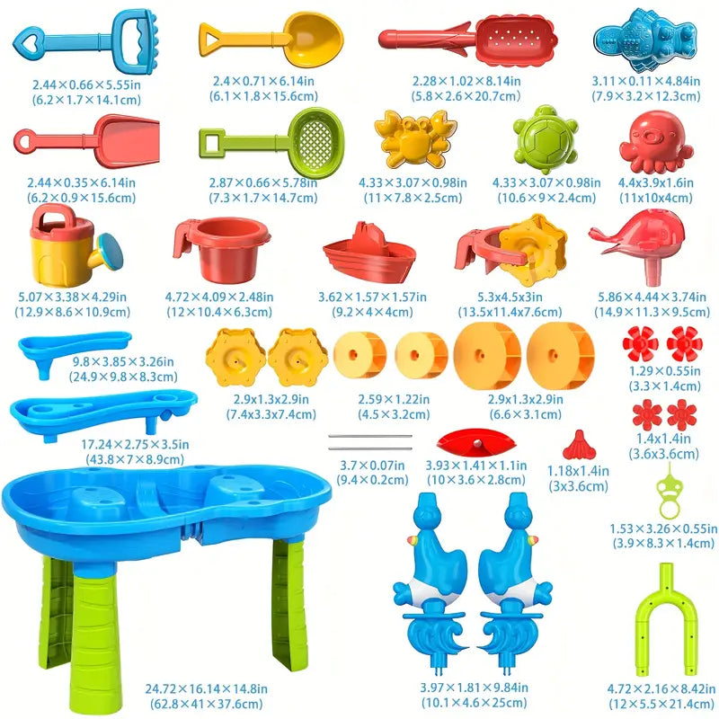 Skanto | 3-Tier Sand and Water Table | Fun and Educational Play for Ages 1-5
