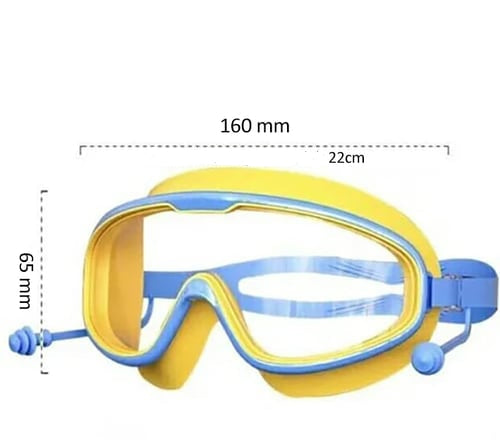 Skanto | Kid-Friendly Swim Goggles with Large Frames and Anti-Fog System