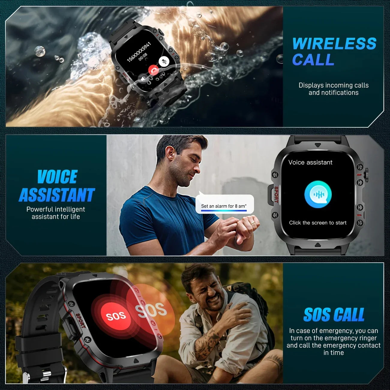 Skanto | Indestructible Smart Watch for Fitness Tracking