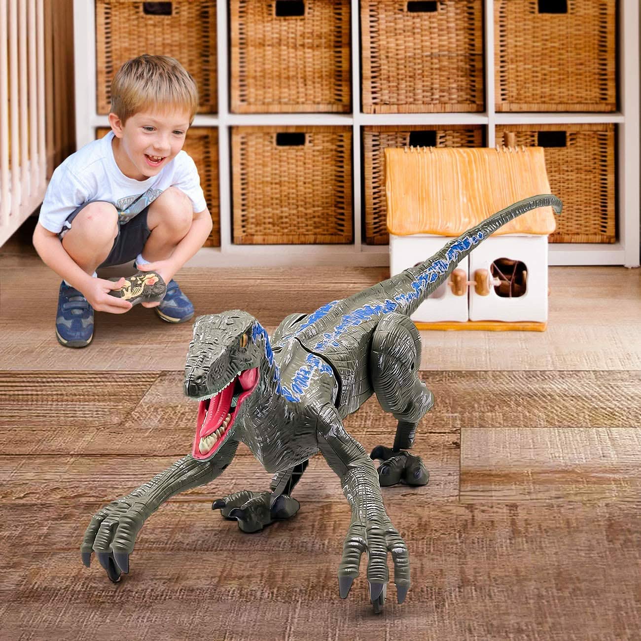Skanto | Interactive Dinosaur with Lights and Sound for Prehistoric Play Fun