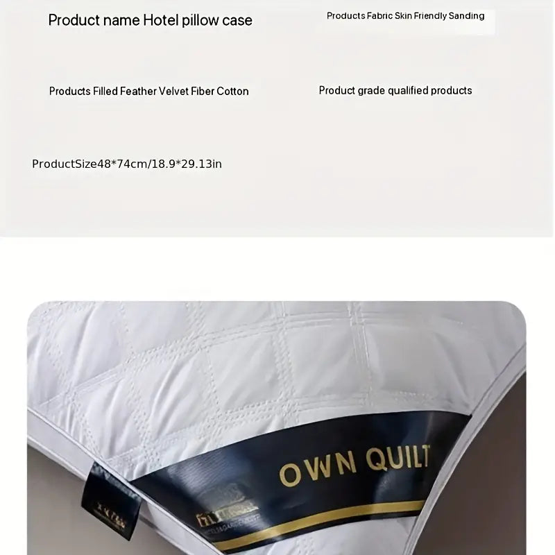 Skanto | DreamRest - Set of 2 Hypoallergenic 3D Pillows - Soft Neck Support & Hotel Quality Sleep