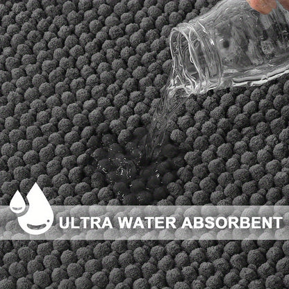 Brehn | Corner Bath Mat Lunava | L-Shape for Shower & Corner | Non-slip & Soft | 40x40x80 cm
