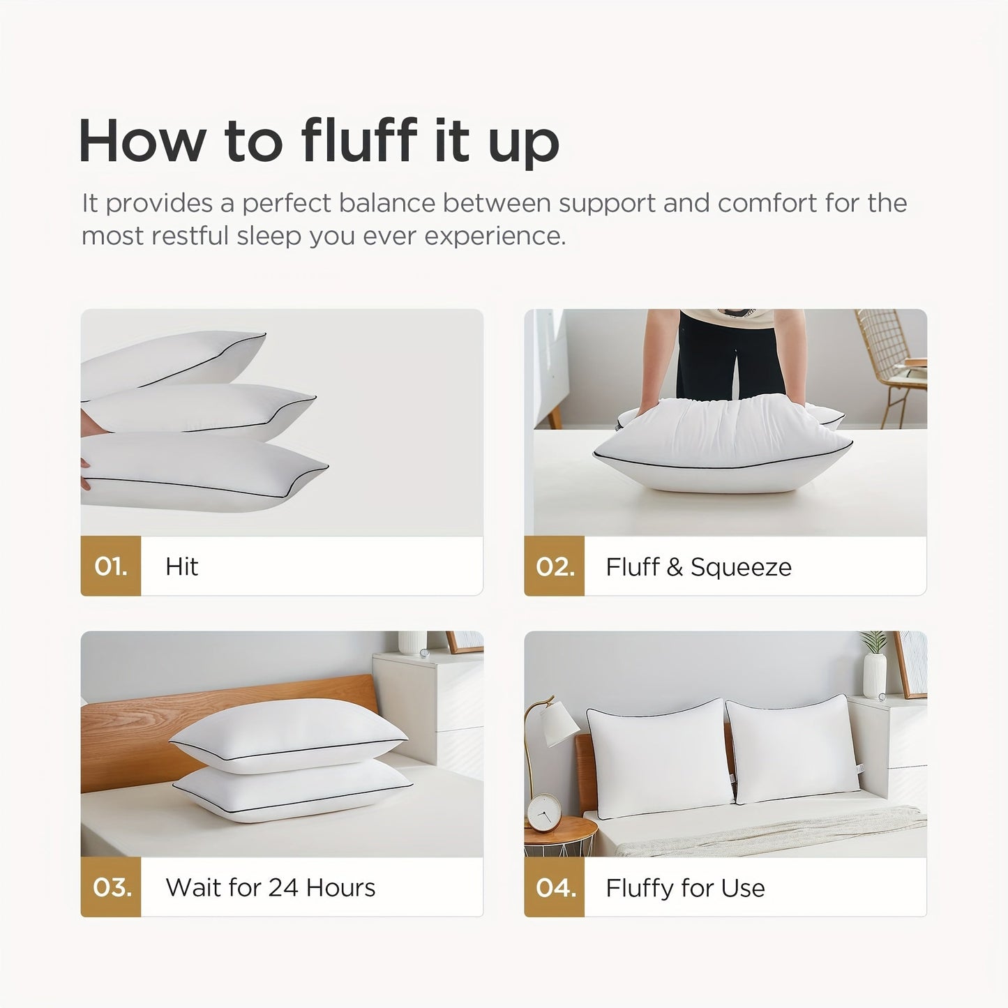 Skanto Skanto | Cooling Sleep Pillows - Luxury Hotel Quality with 3D Microfiber Fill and Breathable Cover - Ideal for Side, Back, and Stomach Sleepers, King Size