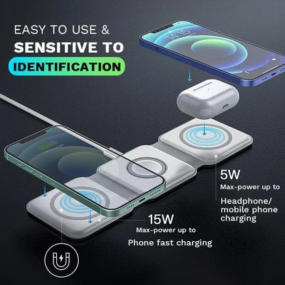 BowLift | New Foldable 3-in-1 Wireless Charger