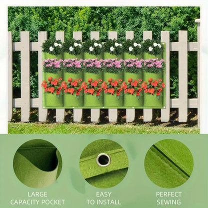 BowLift | Felt Plant Bag for Vertical Wall Mounting – Three-dimensional, Non-woven Plant Bag