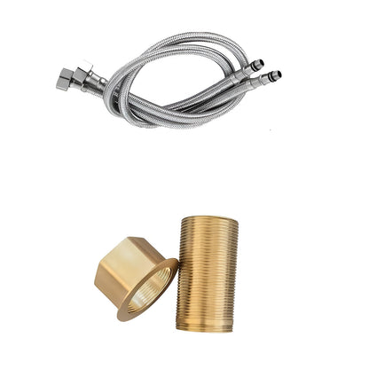 Stainless Steel Basin Faucet – Waterfall Spout with Hot and Cold Water | Single-Hole Mixer Tap in Karnzack Design for the Bathroom