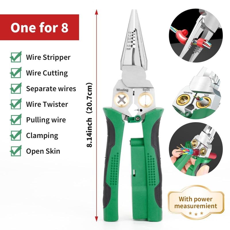 BowLift | 8-in-1 Electrician’s Pliers