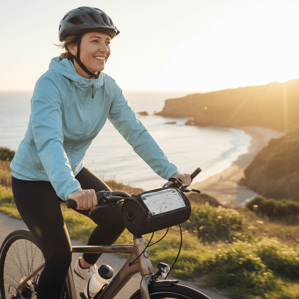 Skanto | Waterproof Bike Handlebar Bag with Touchscreen Access