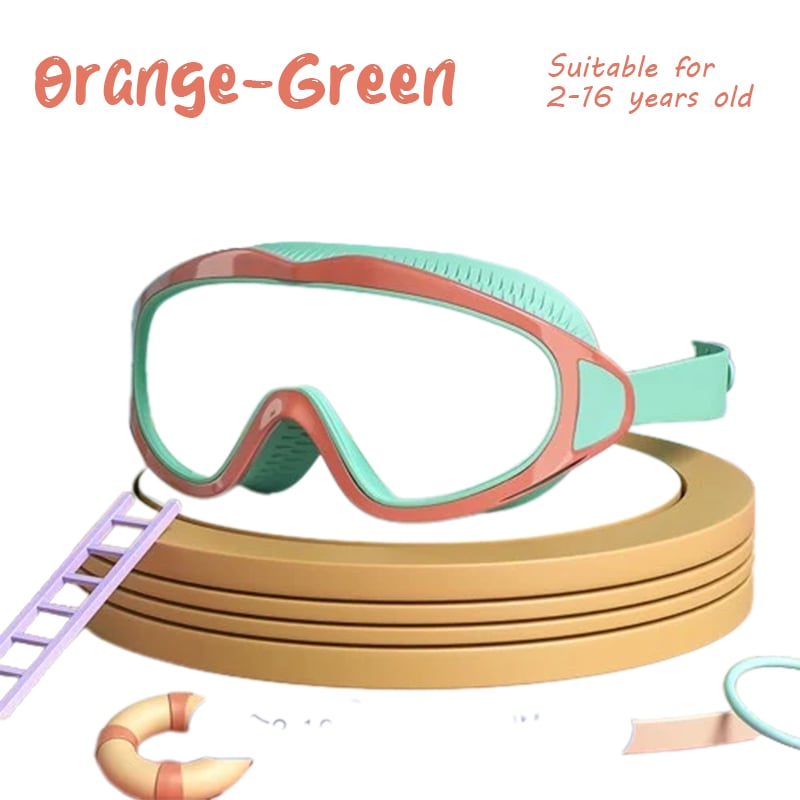BowLift | HD children's large frame waterproof and anti-fog swimming goggles