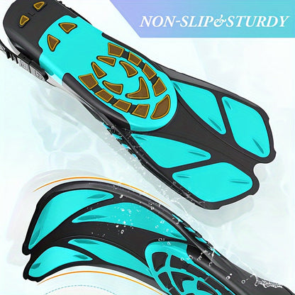 BowLift | Snorkel fins SeaVana Glide | Adjustable & Short | Open Heel | For Travel & Leisure | Unisex
