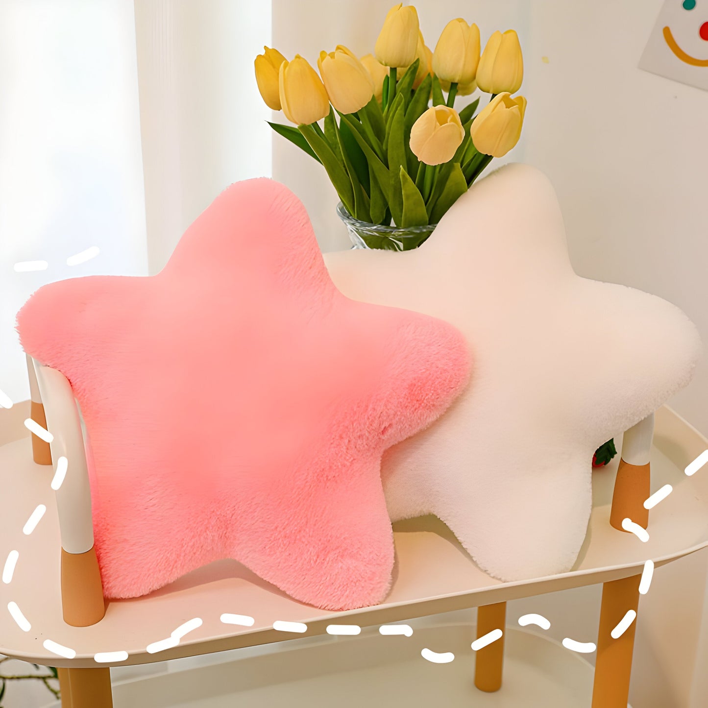 StellarHug Cushion - Decorative Star-Shaped Pillow | Bowlift