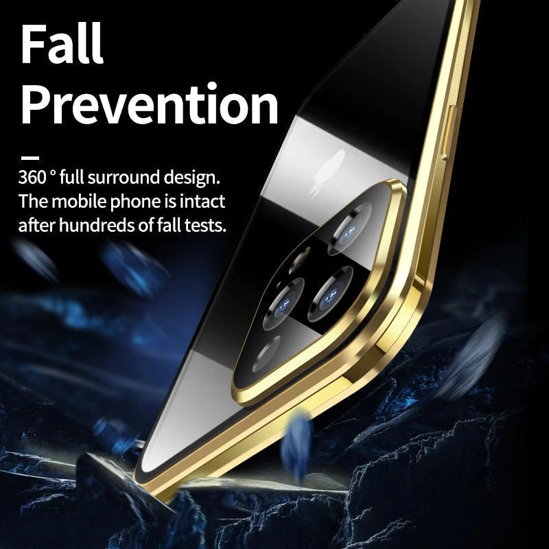Brehn | Magnetic tempered glass double-sided compatible with iPhone