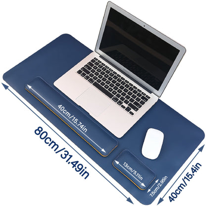 BowLift | Three-Piece Desk Set made of PU Leather - With Pad and Wrist Supports