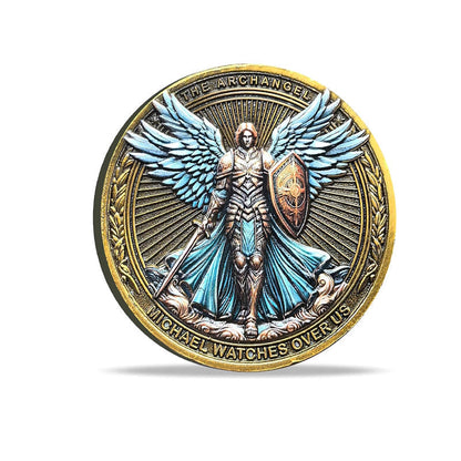 Skanto | Archangel Michael Watches Over Us Challenge Coin