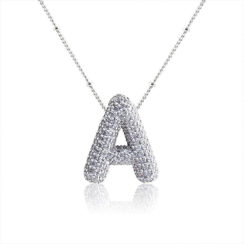 Skanto | Alphabet Diamond Pendant Necklace