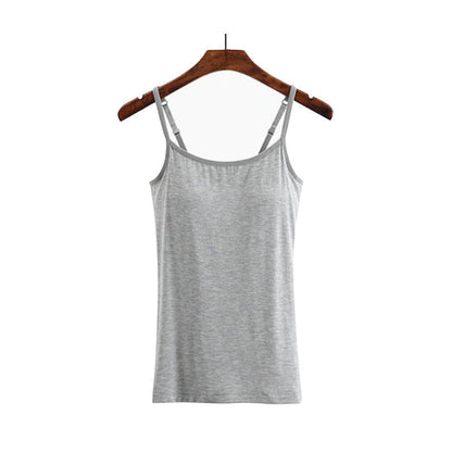 Tank top with integrated bra