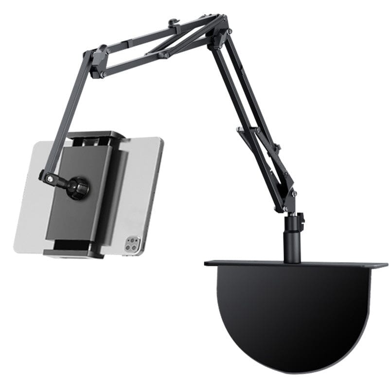 Hidden, extendable table tablet and phone holder | Bowlift
