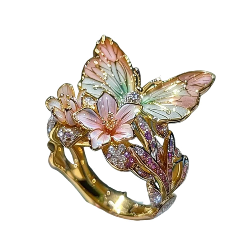 Butterfly flower ring | Bowlift