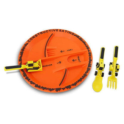Skanto | Constructofork Bulldozer Kids' Cutlery Set