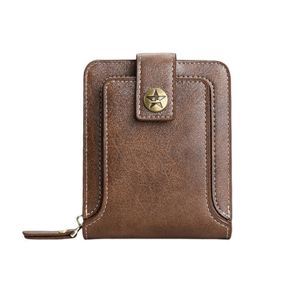 BowLift | Men's New Short Fashion Multi-Cards Horizontal Zipper Wallet