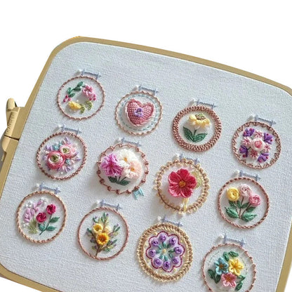 BowLift | Small Flower Frame Embroidery Kit