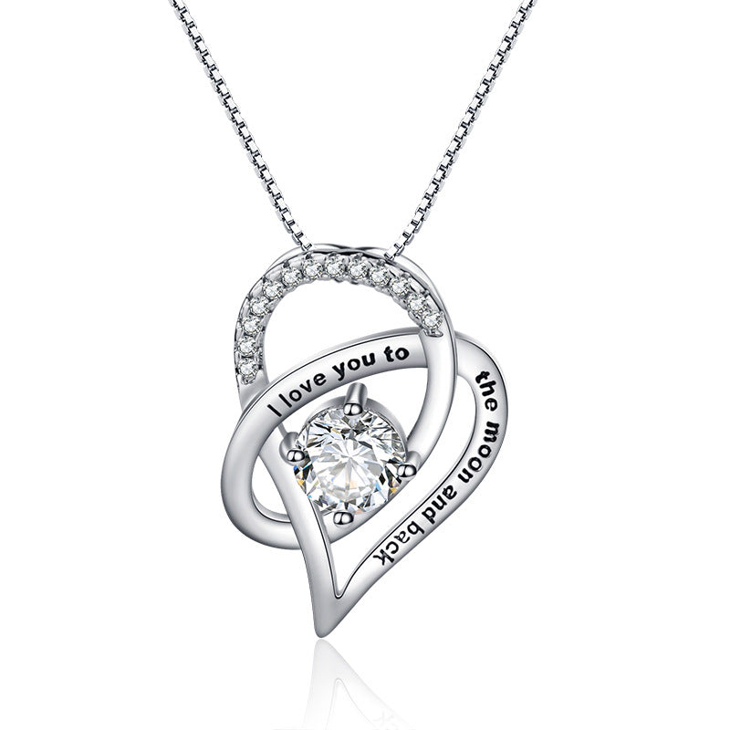 Skanto | Letter Heart Necklace for Mom