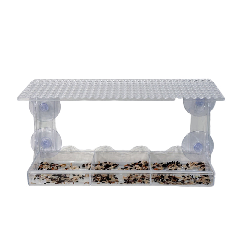 Skanto | Outdoor Clear-Window-Suction-Cup-Bird Feeder