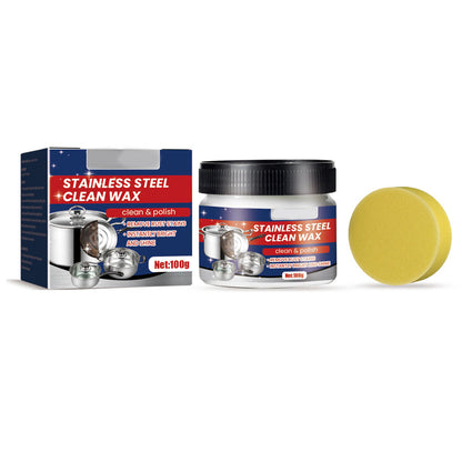 Stainless steel spot cleaning wax