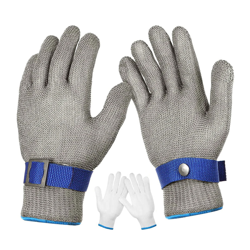 Stainless steel mesh metal laboratory protective gloves