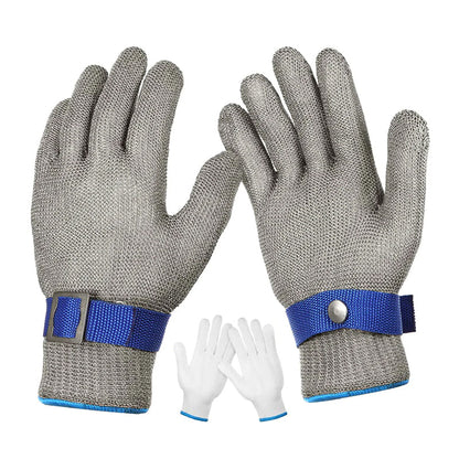 Stainless steel mesh metal laboratory protective gloves