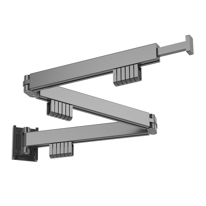 Clothes rack with foldable aluminum ring hook