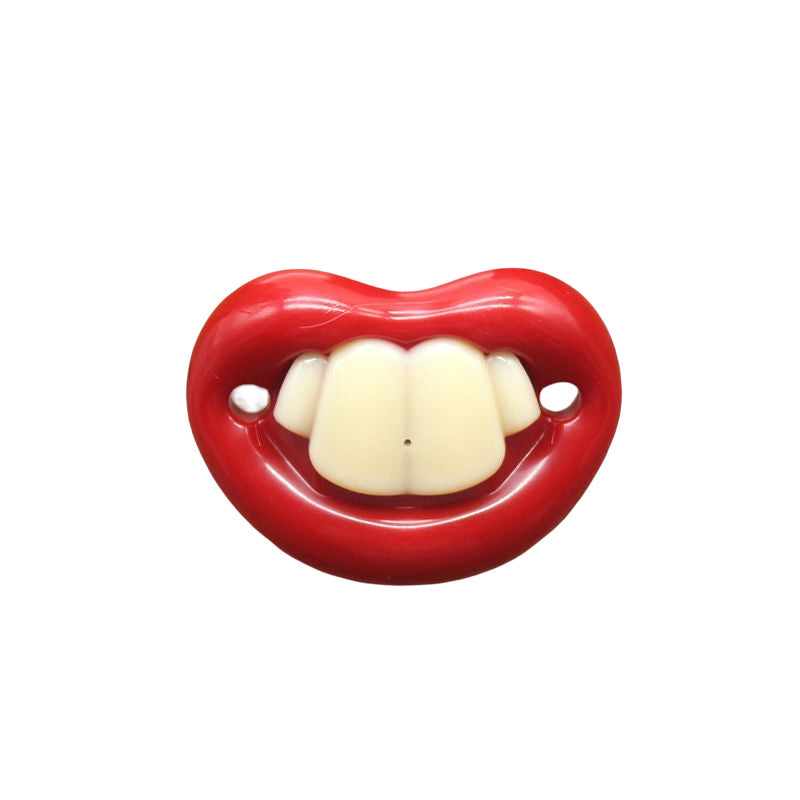 Funny pacifier with teeth