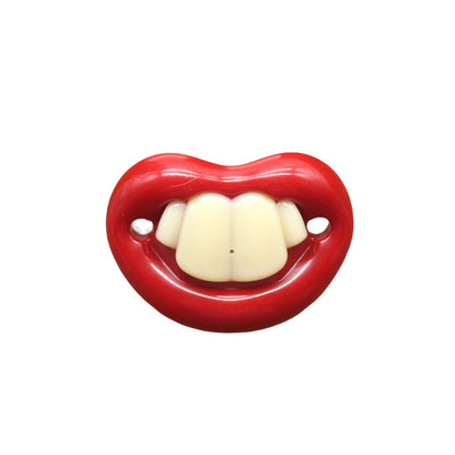 Funny pacifier with teeth