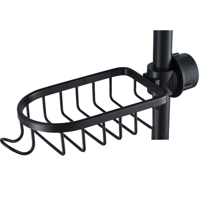 Shower holder for Shampoo & Soap – Stainless Steel – Silver or Black – No Drilling | Bowlift