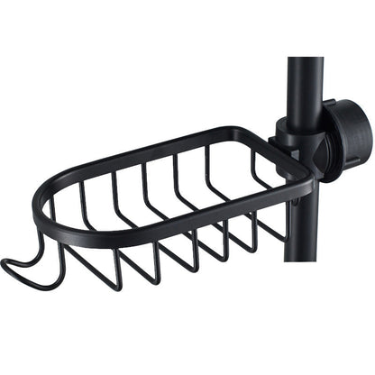 Shower holder for Shampoo & Soap – Stainless Steel – Silver or Black – No Drilling | Bowlift