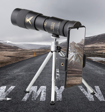High-Performance Monocular Telescope | 10-300x Zoom | Night Vision | Waterproof | Compatible with Smartphone Adapter