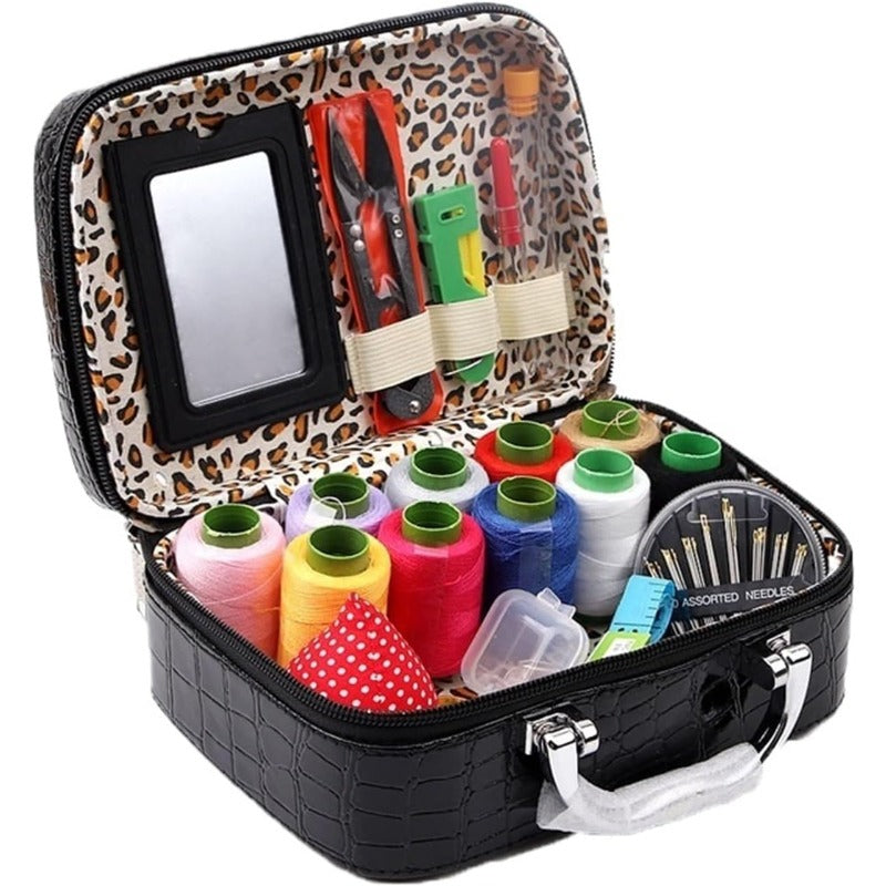 BowLift | CraftVault Portable Sewing Kit in Faux Leather Case