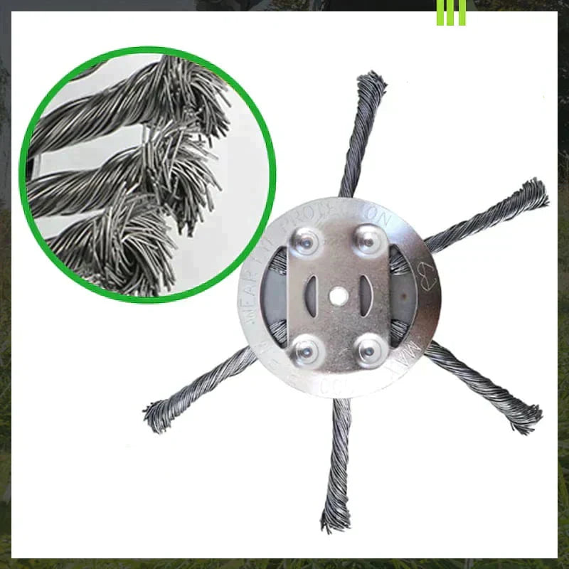 Steel wire grass cutting head