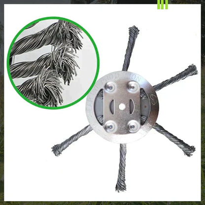 Steel wire grass cutting head