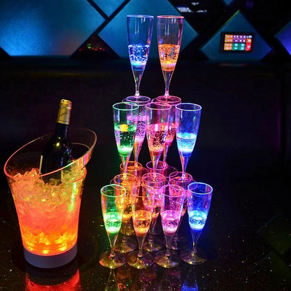 GlowSip - LED-lit wine glass set (6 pieces) Bowlift