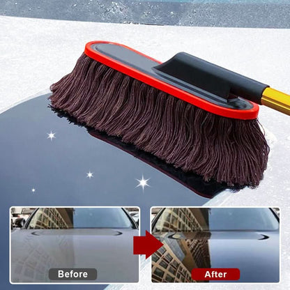 BowLift | Telescopic car dusting brush with soft cotton thread