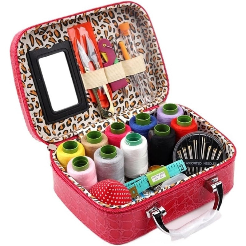 BowLift | CraftVault Portable Sewing Kit in Faux Leather Case