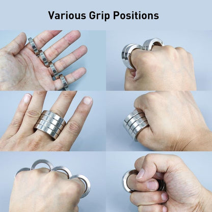 Brehn | Foldable Four-Ring Stainless Fidget Toy