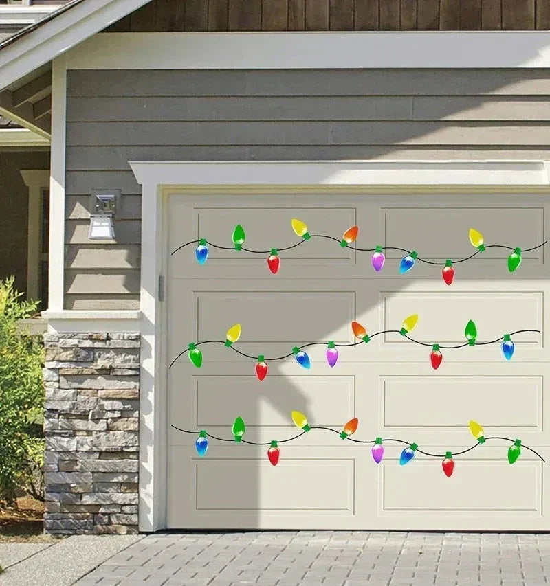 BowLift | Christmas Car Magnet Decorations | Reflective Holiday Light Bulb Set | Weatherproof & Reusable