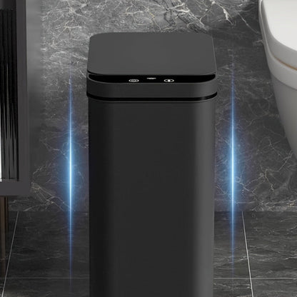 Skanto | Set of 2 Smart Sensor Trash Cans - Touchless and Compact (Black)