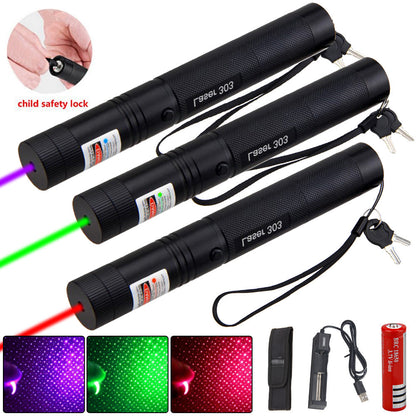 Karnz | Zelara-Power Laser Pointer 303 - Rechargeable Visible High-Power USB Laser Pointer