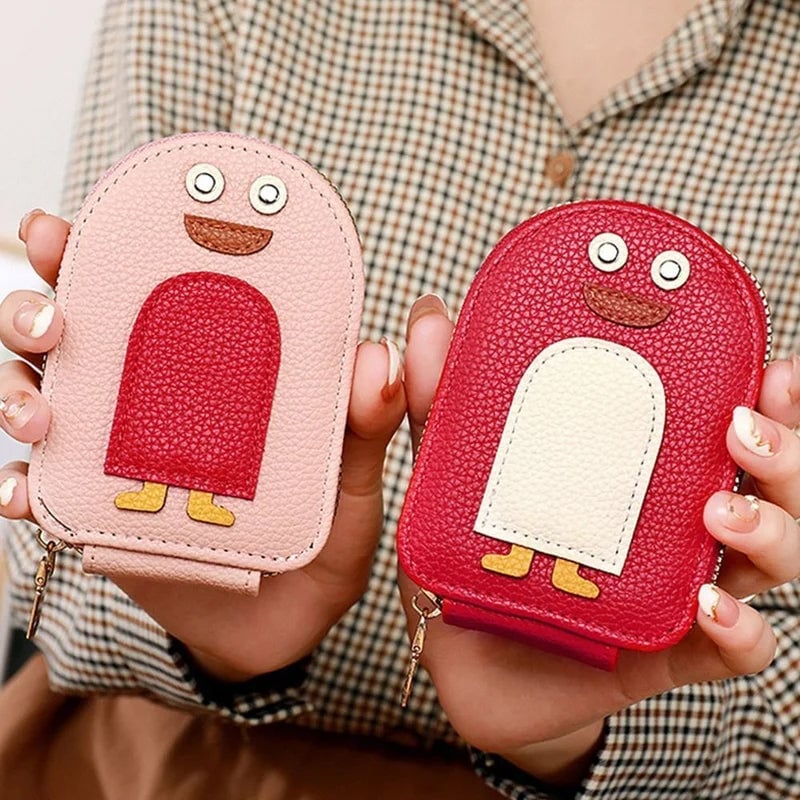 BowLift | Cute Penguins PU Credit Card Coin Wallet