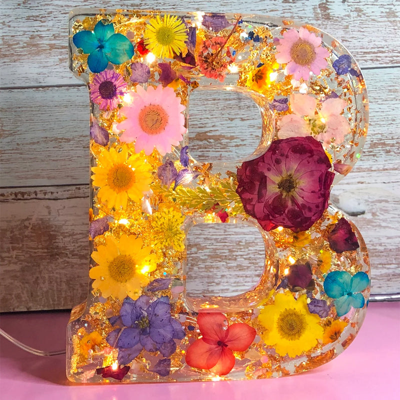 BowLift | Dried Flower Letters Night Light